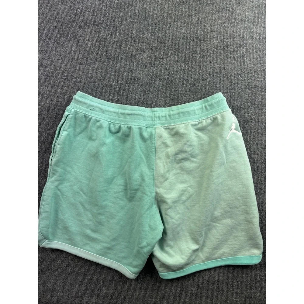 Jordan Fleece Shorts Mens Large Mint Green Jumpman Colorblock Athletic 7in
